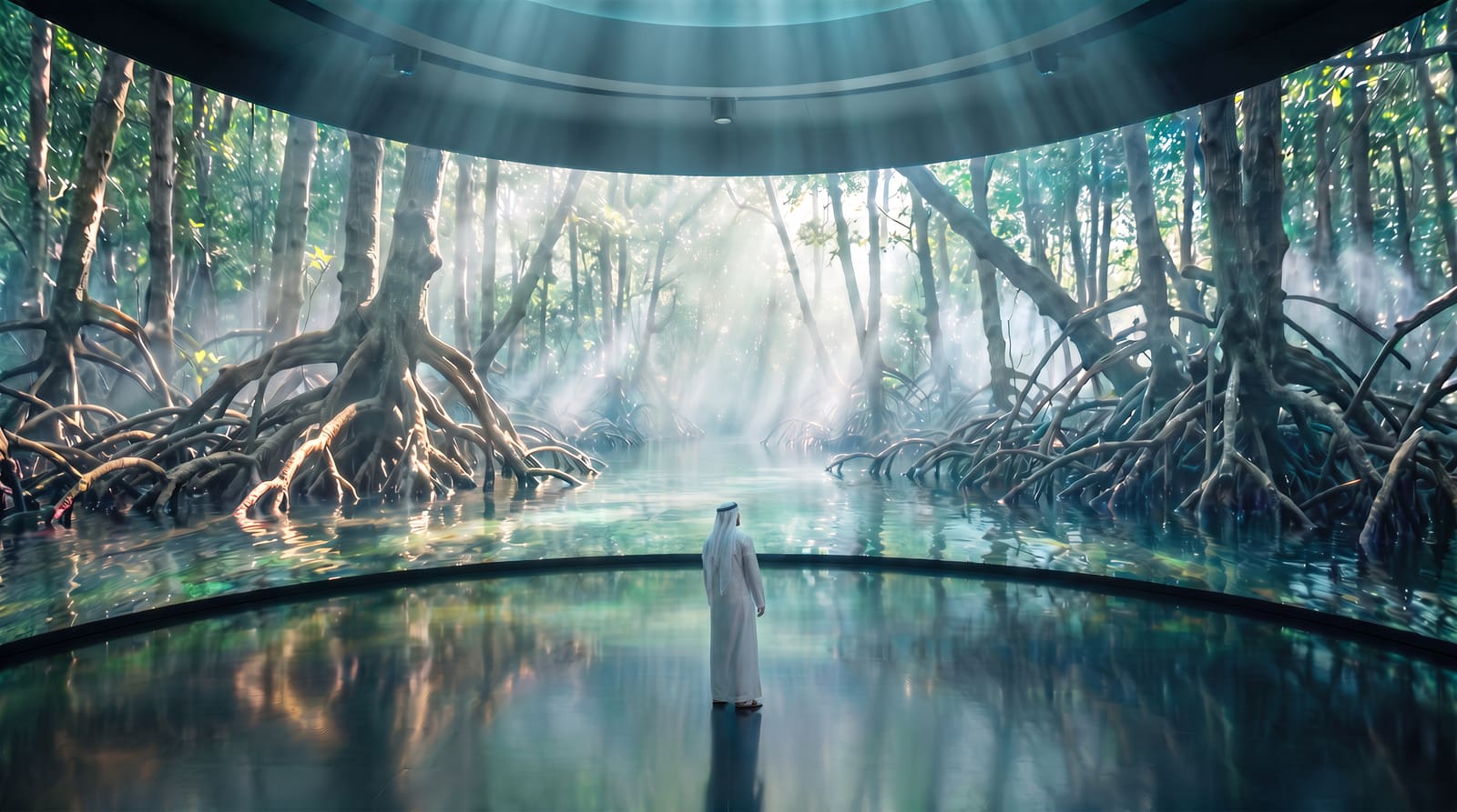 Immersive mangrove projection for the Ministry of Climate Change and Environment