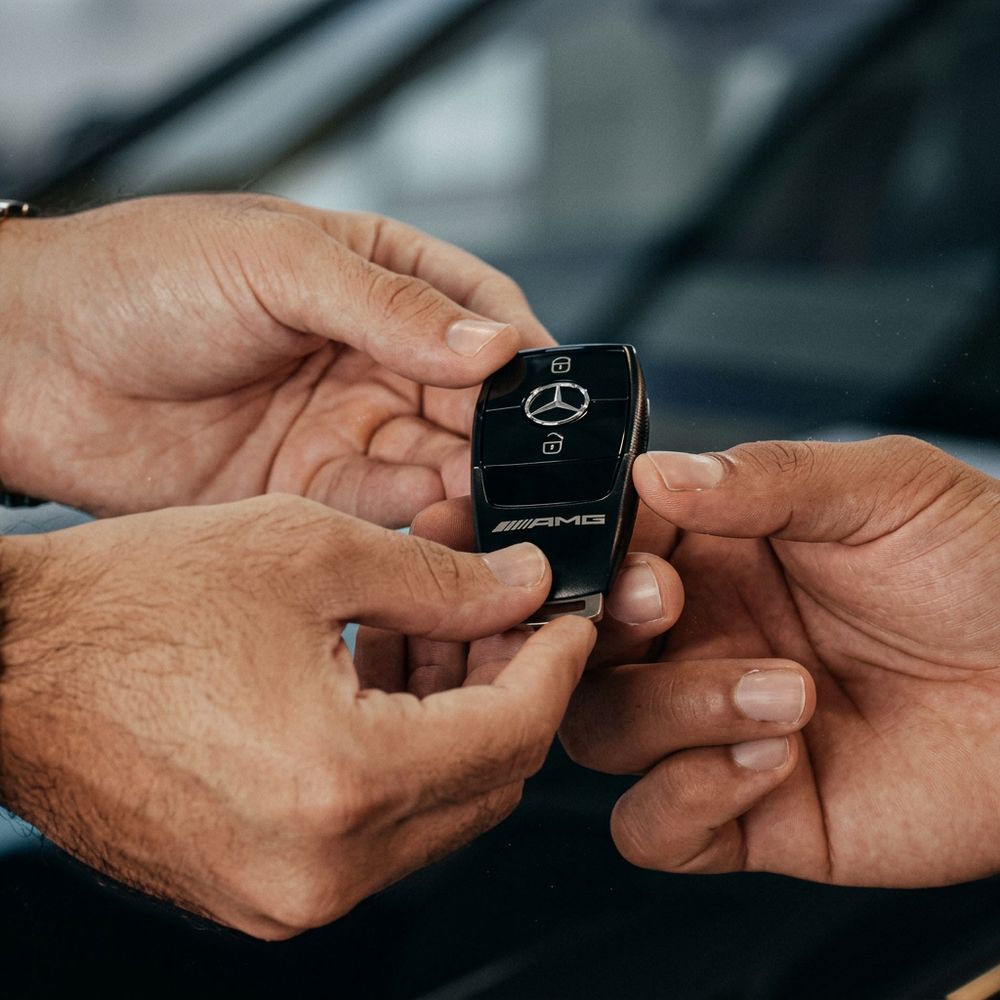 Mercedes-AMG key handover – luxury car brand campaign in Dubai